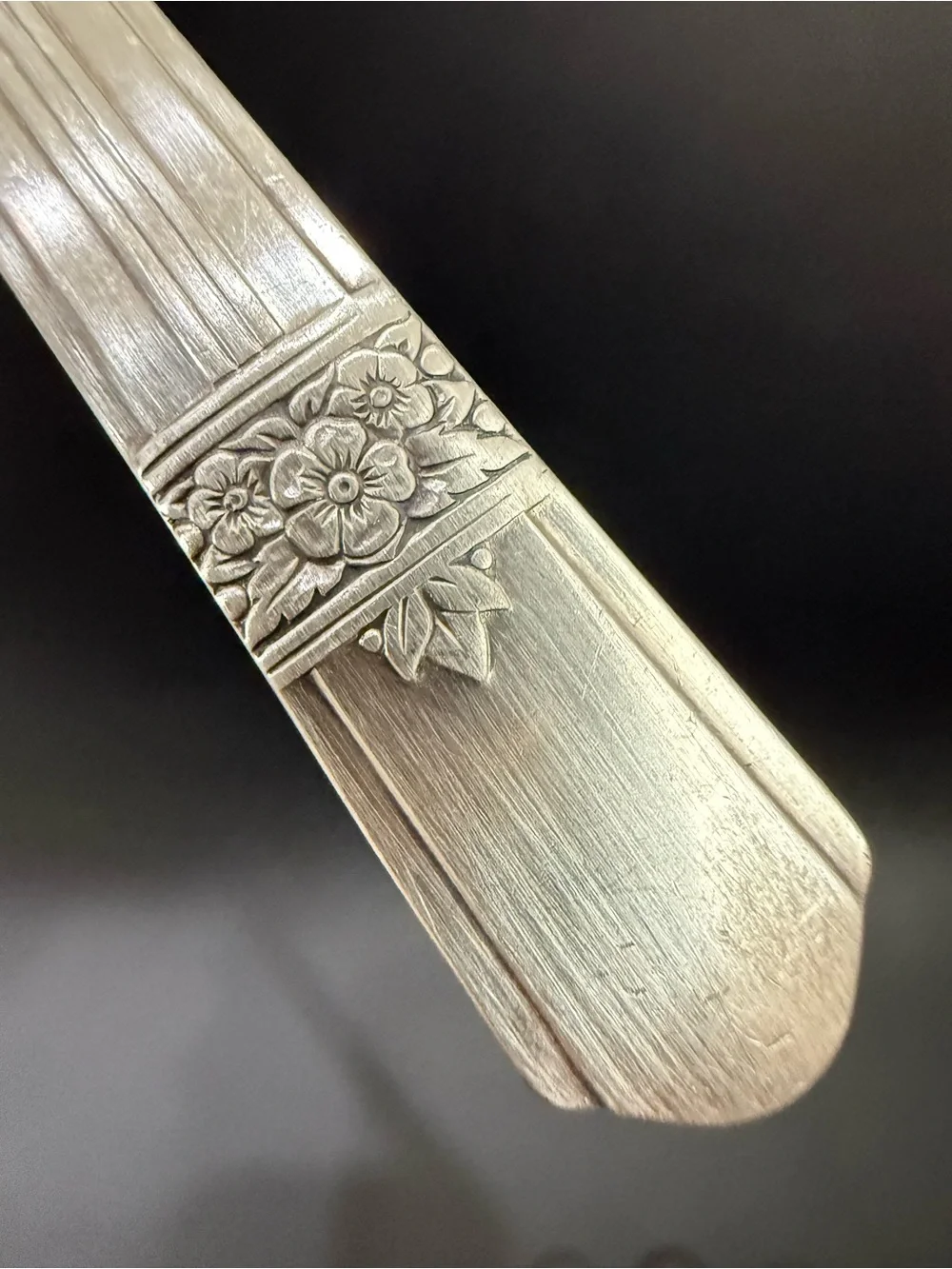 Vintage ONEIDA Simeon & George Rogers Co. Silver Rose Silver-plate Ice Tea Spoon
